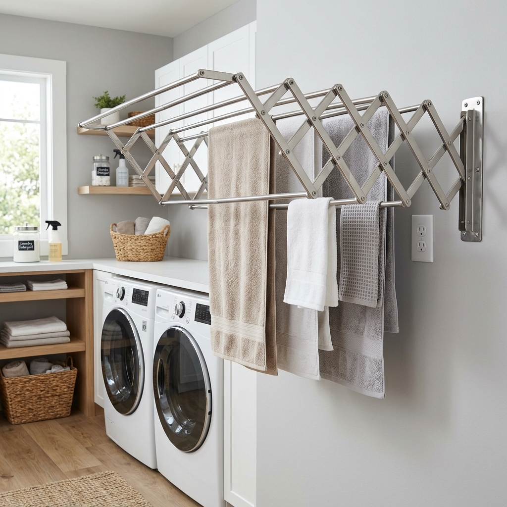 Wall Mounted Cloth Drying Stand installation in Chennai